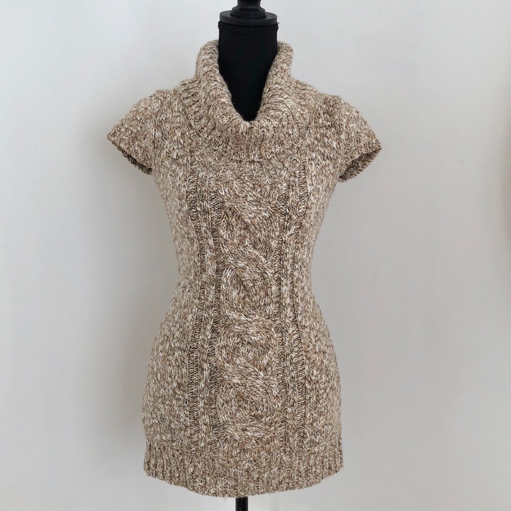 INC International Concepts Brown Cowl Neck Sweater